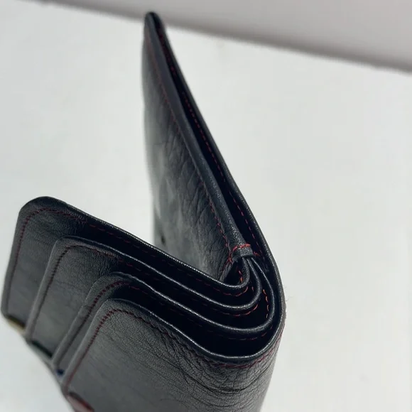 Authentic vintage CHRISTIAN DIOR multi snap black leather wallet with COA - Picture 12 of 12